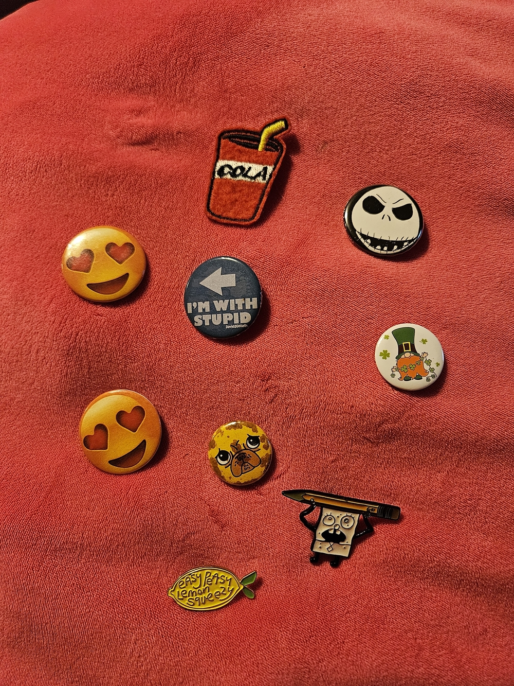 (3 For $15) Assorted Enamel Pins and Buttons